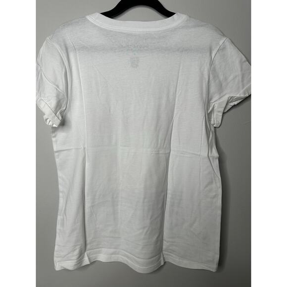 NWT Recycled Karma California Humboldt White & Pink T-Shirt Sz M - Picture 2 of 4